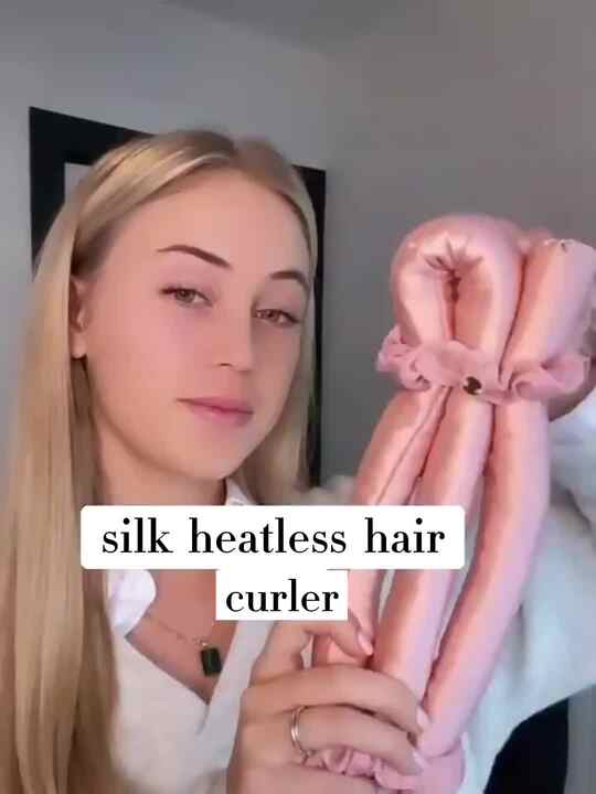 100% Mulberry Silk Hair Curlers Heatless Customizable
