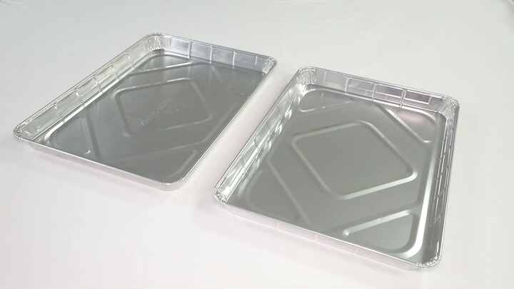 Rectangular 324*225*32mm 1700ml Aluminum Foil Food Container Foil