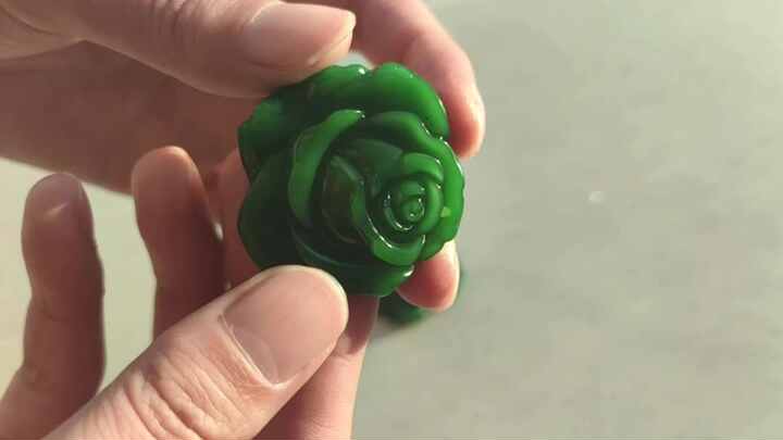Wholesale Nephrite Jade Rose Flower 