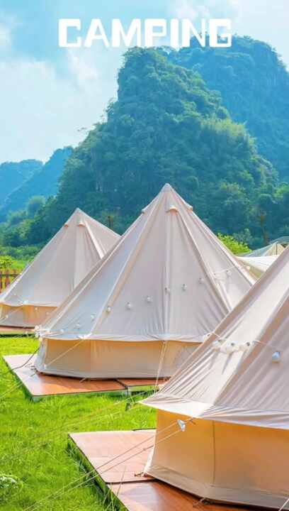 3M 4M 5M 6M Outdoor Four Season Canvas Tents for Luxury Glamping