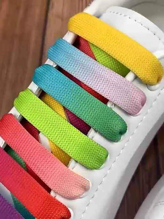 Wholesale Hot Sale Sports Sneakers Gradient Shoe Laces Flat