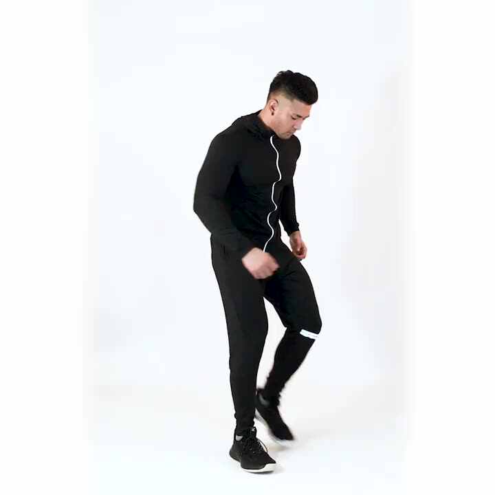 PASUXI Multiple Colors Men's Fashion Side Stripe Zipper Hoodies Set Spring  Casual Men Gym Joggers Sets Sportswear