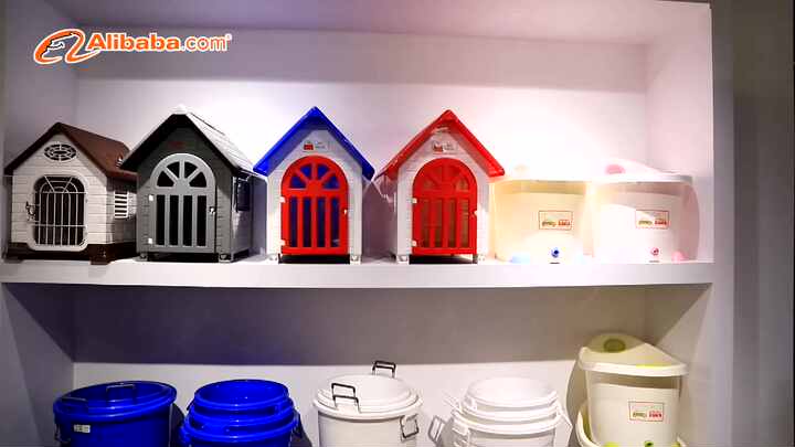 Cute Hot Sale Luxury Mini PP Plastic Cat Dog Pets House