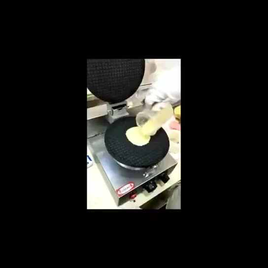 工場製ロールアイスクリームワッフルコーンビスケット製造機/アイス