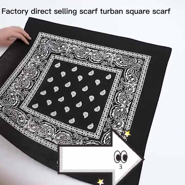 100% Cotton Bandana Versatile Summer Scarf Face Mask