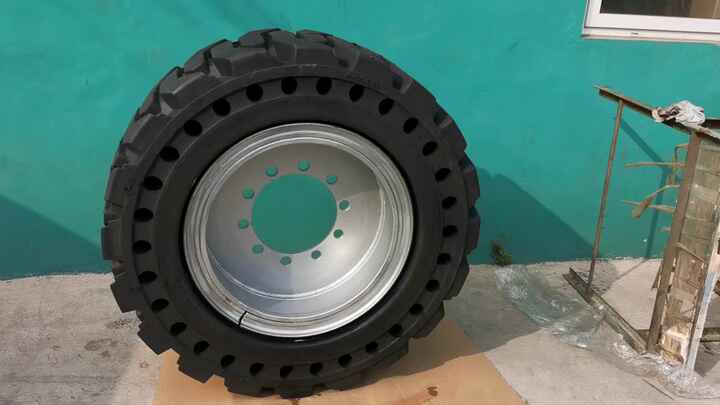 5 white scissor lift solid wheel tires - buy genie scissor lift