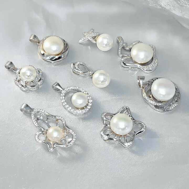 Freshwater Pearl Sterling Silver Pearl Cage Pendant Wholesale