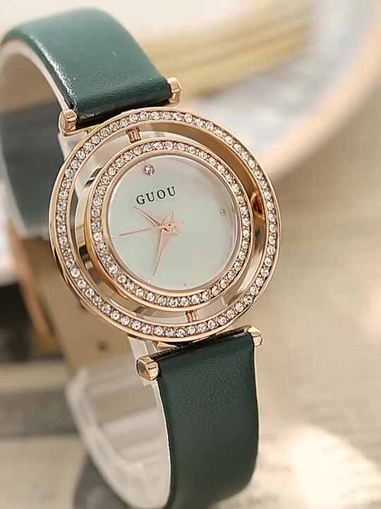 GUOU Luxury Women's Bracelet Quartz Watches Magnetic Sports