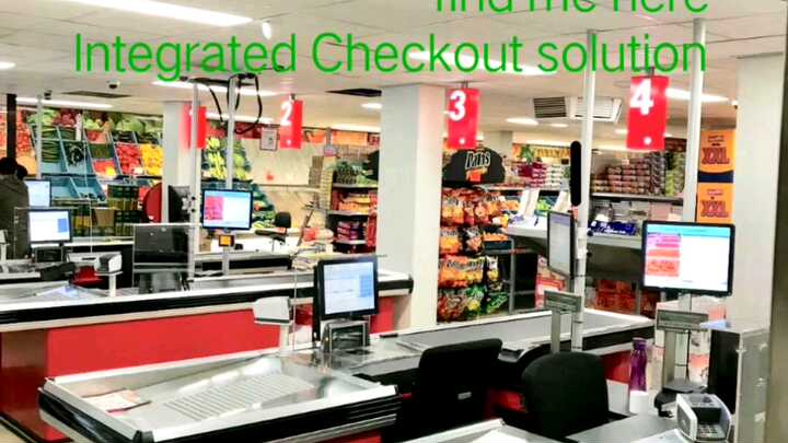 2023 New Design Motorized Cash Register Stand Counters Furniture
