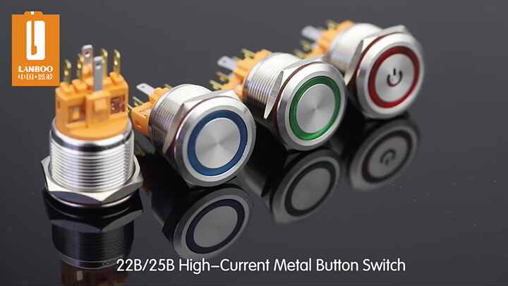 1個 25mm プッシュボタンスイッチ ワイヤー付き モーメンタリーリセット LEDライト付き フラットヘッド/ハイヘッド 6V 2  CNAOM新製品22mm超薄型メタルプッシュボタンスイッチフラットヘッドモーメンタリープッシュボタンLEDリング付き| Alibaba.com 25mm 12V 24V 220V リングLEDライト モーメンタリ/ラッチングプッシュボタンスイッチ(White,Locking,
