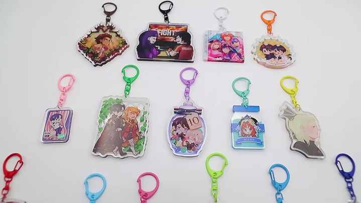 KUIEN Hot Sale High Quality Customized 3D Acrylic Charms