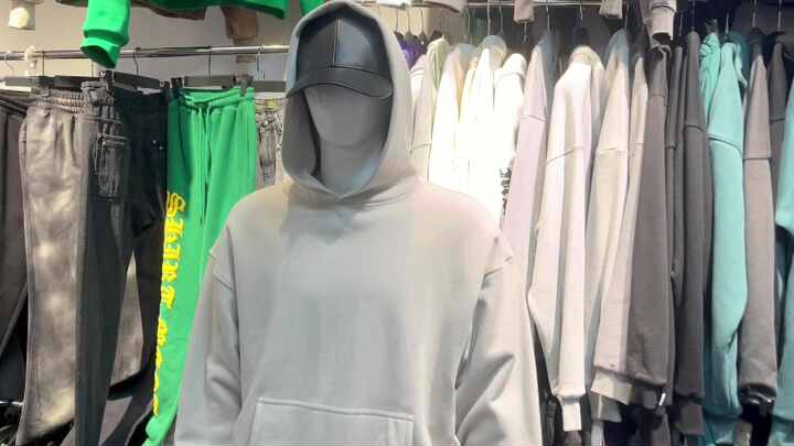 Custom Stitched Gray Black-White Cotton Pullover Sweatshirt Hoodie