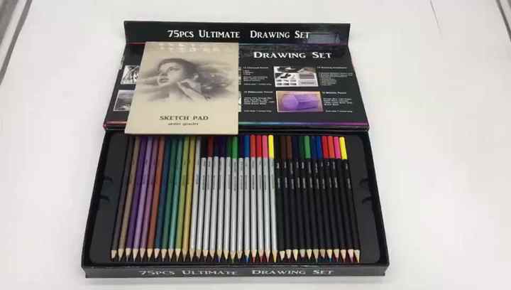 75PCS Color Pencil set Sketch Pencils Set for Drawing Pencils Art