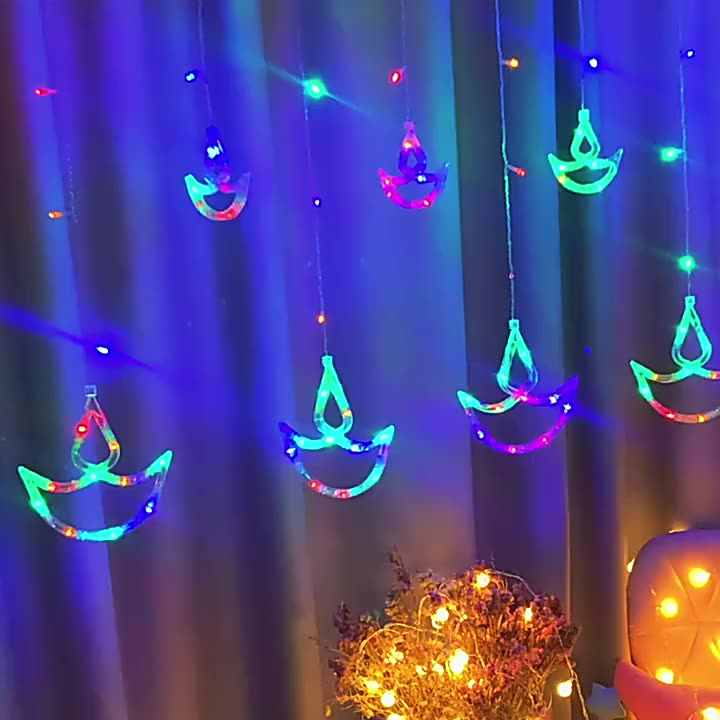 批发138发光二极管排灯灯印度迪亚船行灯蜡烛排灯节斋月屠妖节装饰灯