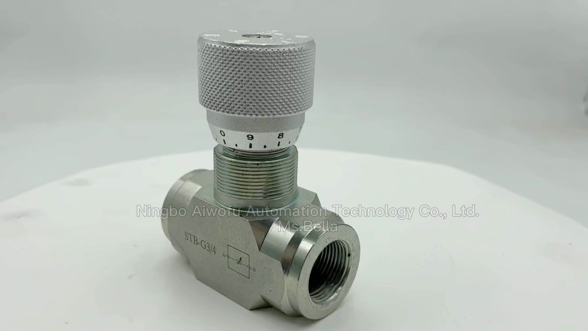 STB G1/4 & G3/8 Bi-Directional Flow Control Valve - Carbon Steel Hydraulic Restrictor
