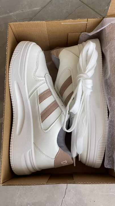 Faux Leather Sneakers Express White Sneakers Korean Style Girl