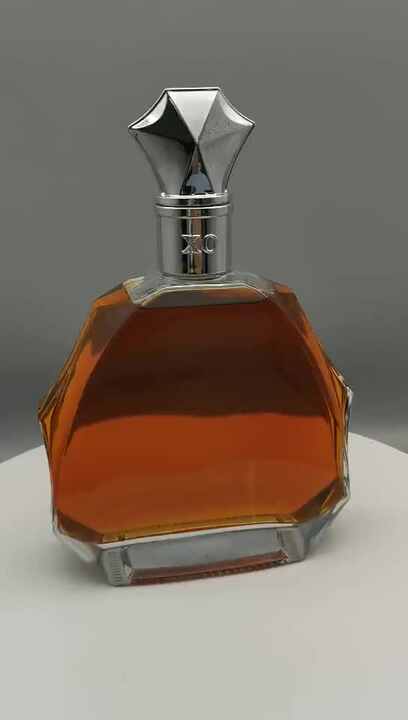 custom wholesale 700 ml empty clear brandy glass bottle - buy
