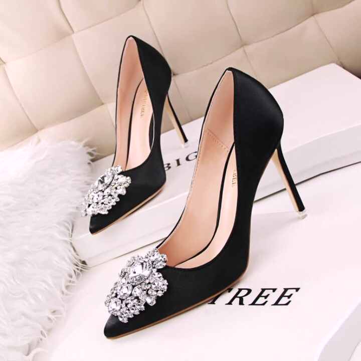 Custom Manufacturer Design Shiny Rhinestone Elegance Stiletto