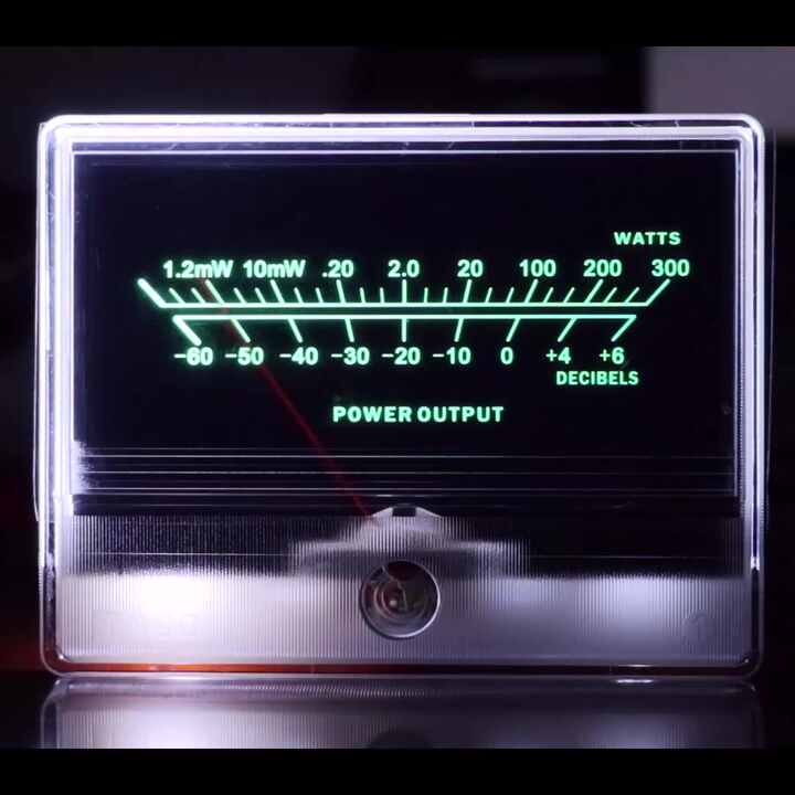T-90 VU Meter Header - High Accuracy DB Test Meter For Audio Equipment With White Light Display