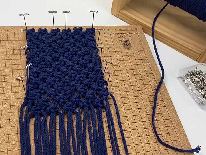 Dubbelzijdig Kurkbord Verstelbare Macramé Bordhouder - Metalen Standaard Met Dubbelzijdig Roosterbord - Kurk Materiaal Macrame Bord