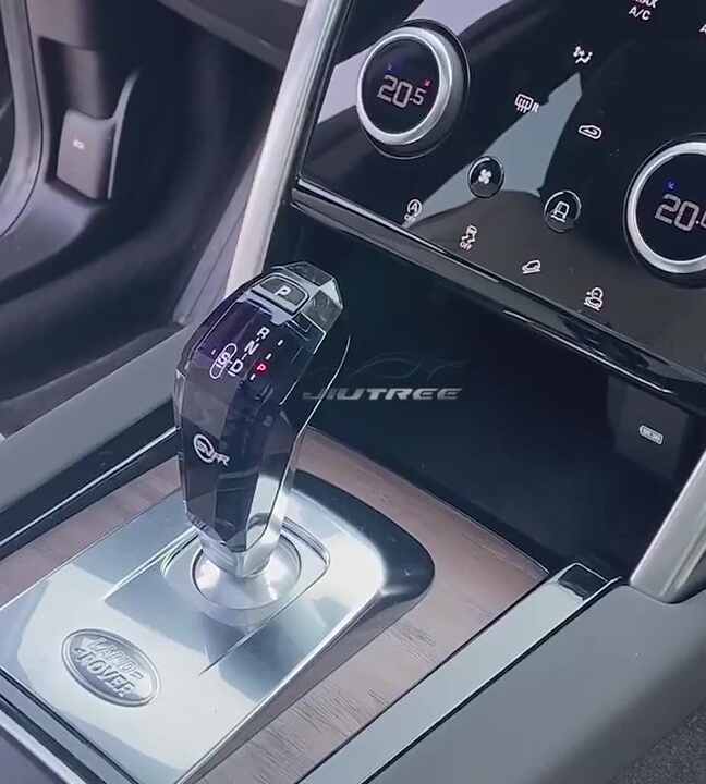 Pomello Del Cambio In Pelle Per Range Rover Evoque 2011-2018 | Ricambio LR024719 LR024721 | Nero Perforato - 2