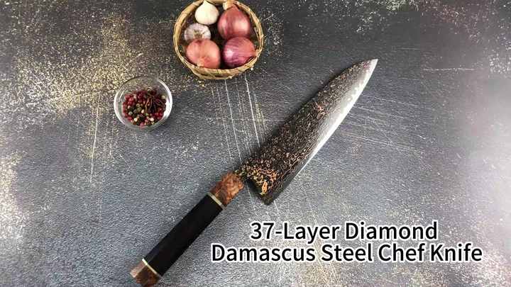 高端三色37层VG10铜大马士革厨师刀日本大马士革木柄菜刀| Alibaba.com