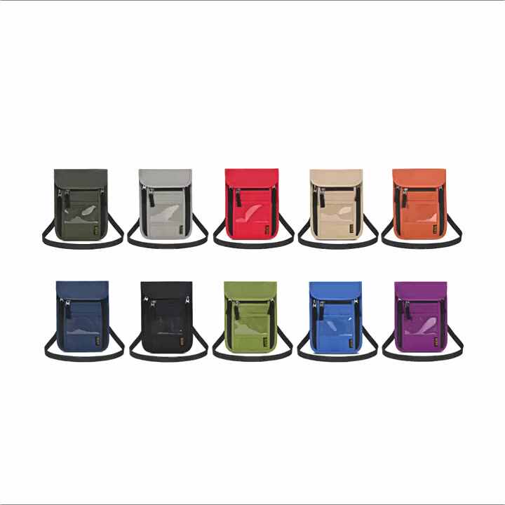 Custom Nylon Hanging Document Bag Travel Certificate Organizer