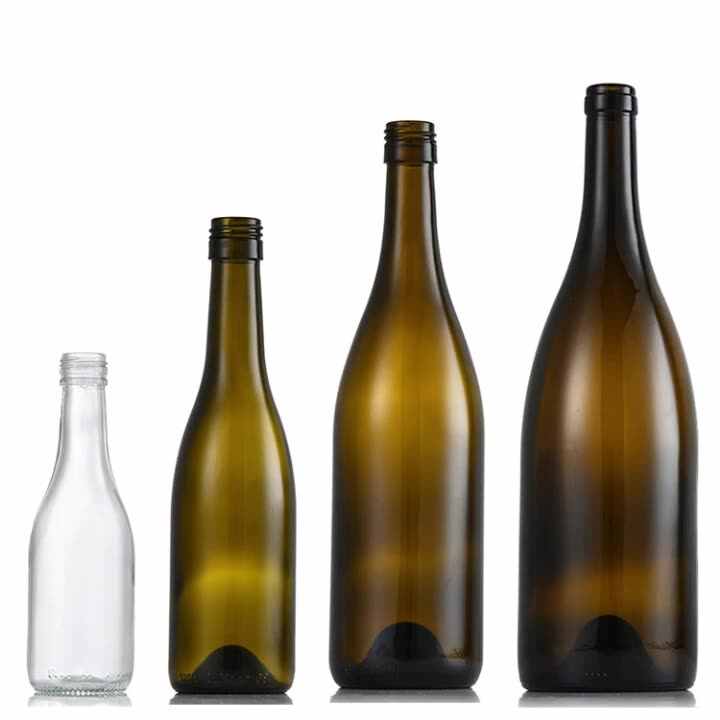 卸売 空き瓶 187ml 375ml 750ml 1500ml シャンパン グラス ワイン