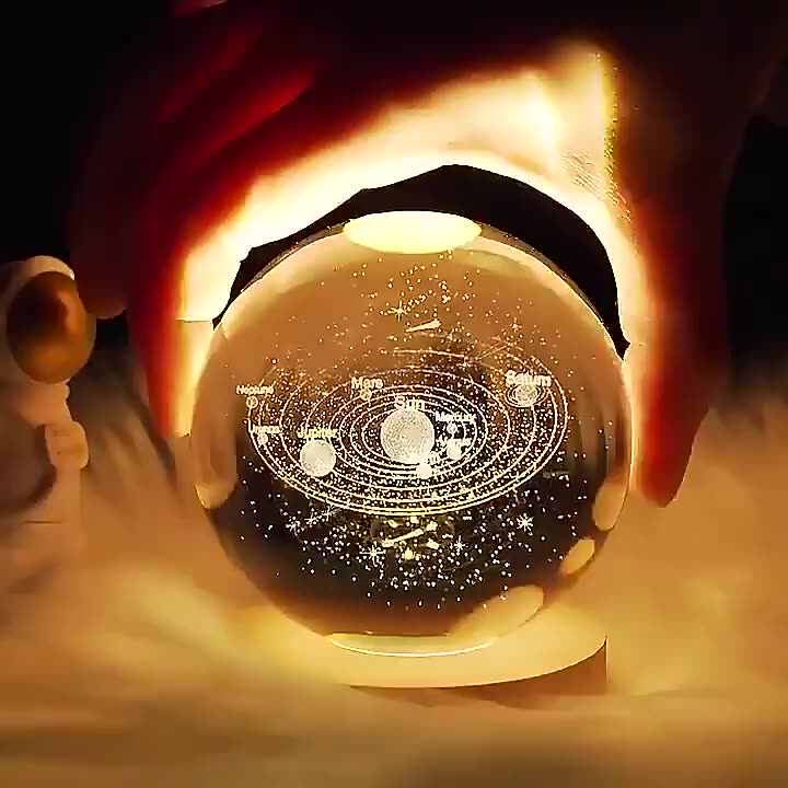 3Dガラス画像ジュピターソーラーシステム惑星月星雲土星レーザー