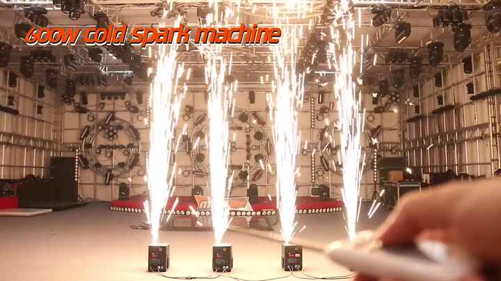 2pcs Cold Sparkler Machine for Weddings & Events - DMX Control