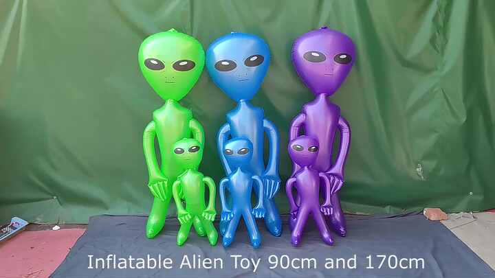 SET OF 3 Assorted 36" Alien Inflatable Blow Up Inflate