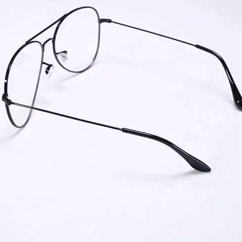 Monturas de anteojos de piloto clásico 2024, lentes transparentes