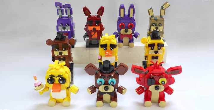 MOC7143-7148フレディファズベアボニーチカフォクシーゴールデン