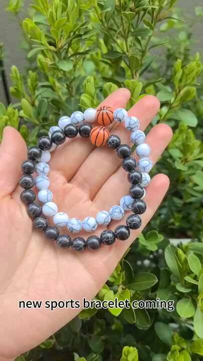 Fashion Sports Fitness Natural Stone Howlite Bead Adjustable