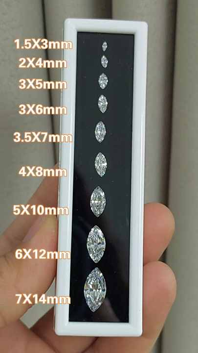 Three Day Shipping Gems Factory Big Sale Small Size Melee Marquise
