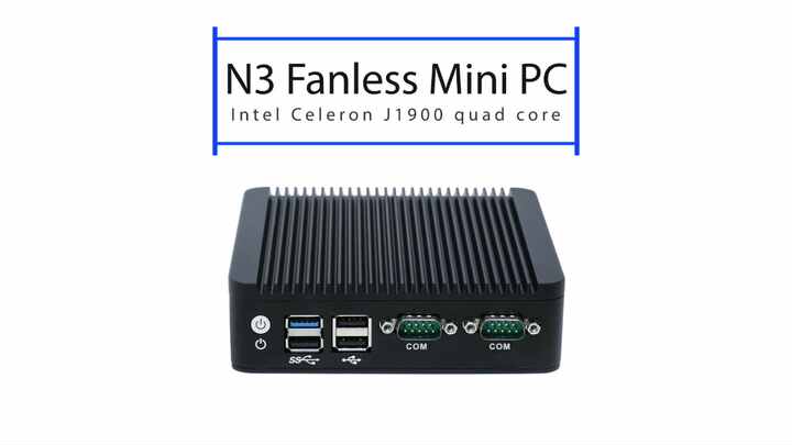 High Quality J1900 Quad Core CPU Mini PC - Fanless & Dual LAN