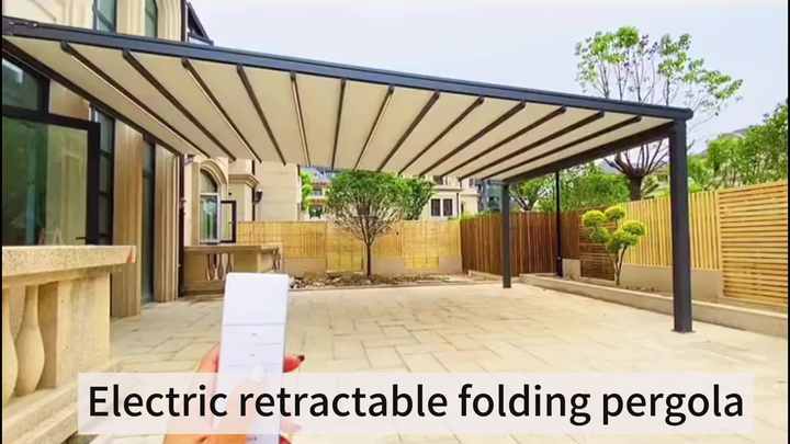 Customizable Electric Retractable Pergola Aluminium Outdoor