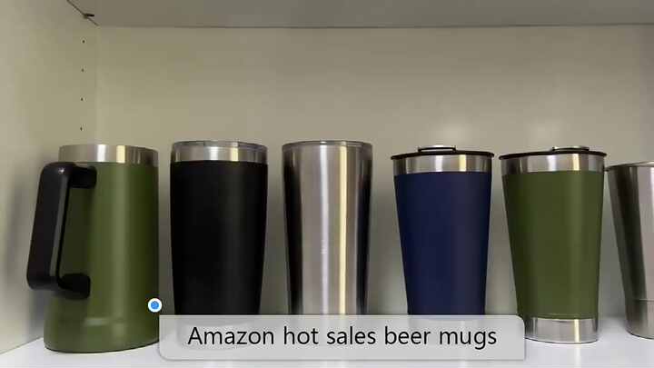 25OZ Beer Mug Premium Stainless Steel Mug / Coffee Cup Double Wall Air  Insulated Mugs Perfect Gift for Men