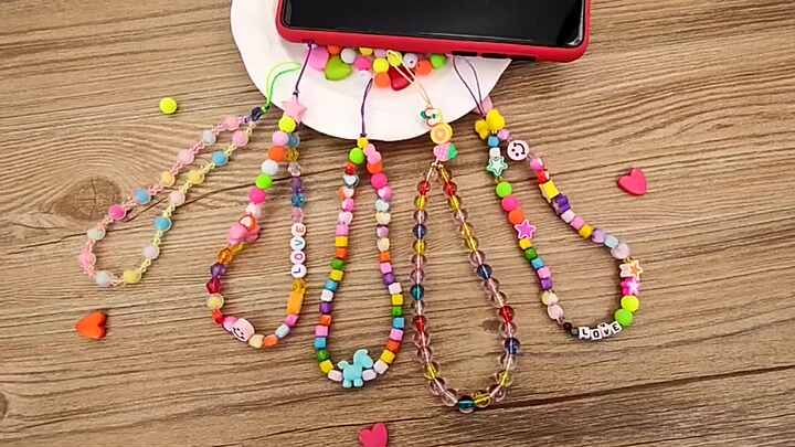 Fopytu Téléphone Strap Téléphone Mobile Lanyard Bracelet Fleur Fleur Per Perle Chaîne De Téléphone Anti Lost Charme De Téléphone Mignon Téléphone Decoration De