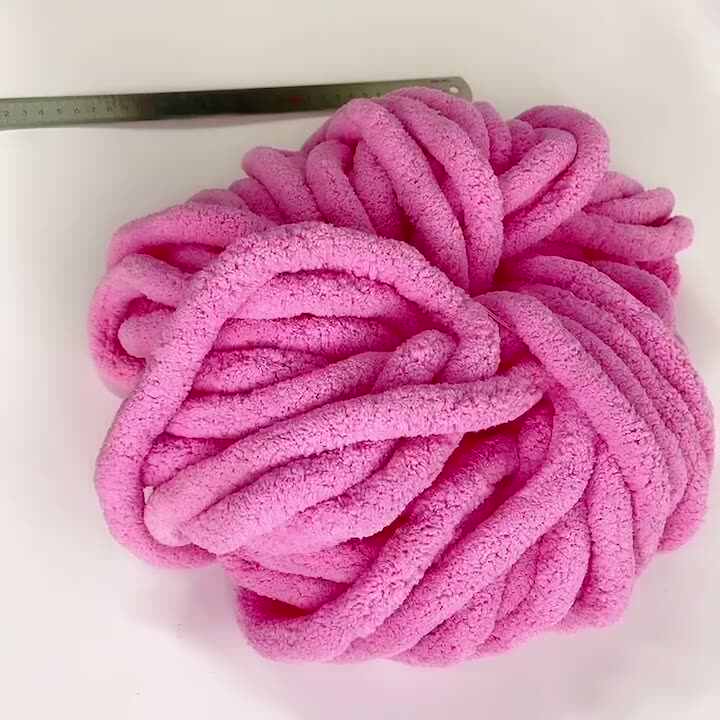 Craft Vogue Wholesale Soft Chunky Jumbo Super Thick Chenille Yarn Arm  Knitting Yarn Chunky Vegan 2cm Bulky for Blankets