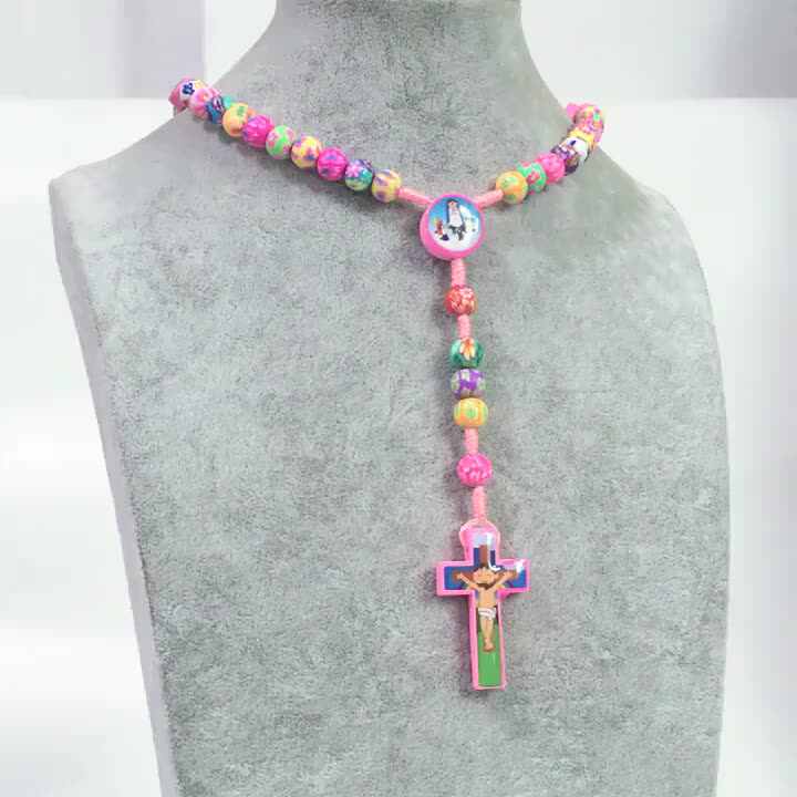 PURPLELILY Lot De 2 Chapelets Catholiques Pour Enfants Avec