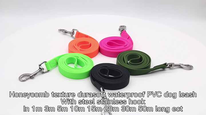 Eco-Friendly Comfortable Dog Leash Soft PVC Nylon Material with