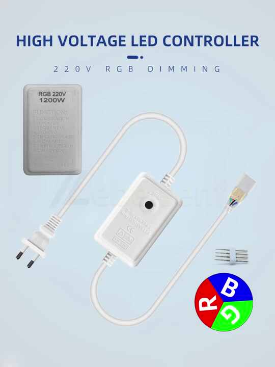 Rgbmeranuell RGB Ledmer Regulador De Perilla RGB Ajuste De Brillo De Luz LED Inteligente Controlador De 3 Canales DC12-24V - Controlador De Perilla De Atenuación De Luz LED Para