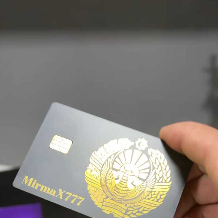カスタマイズされたメタルデビットカードブランクメタルブラック