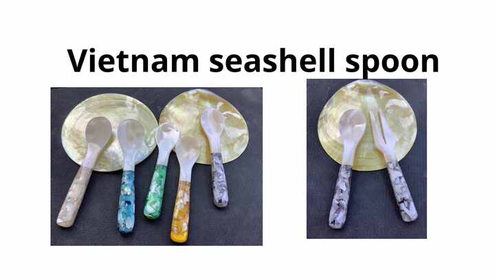 Mother Of Pearl Spoon - 5 Inch Caviar Utensil With Mosaic Handle