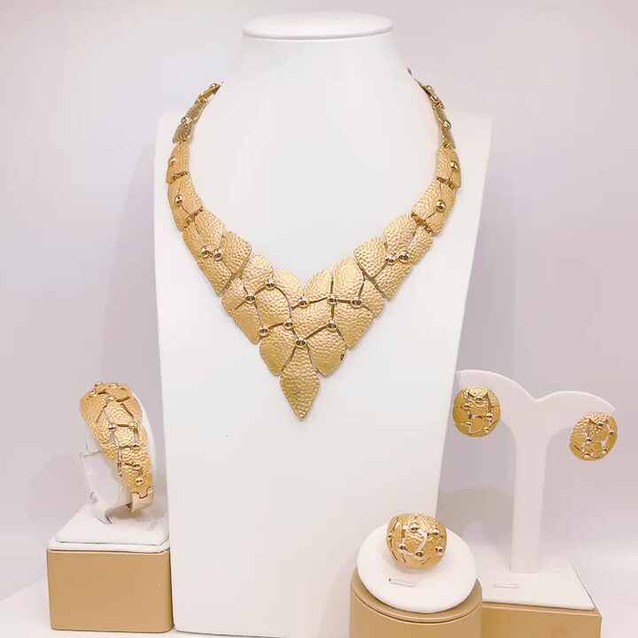 Yulaili Wholesale African 18k Wedding Jewelry Sets Online Shop