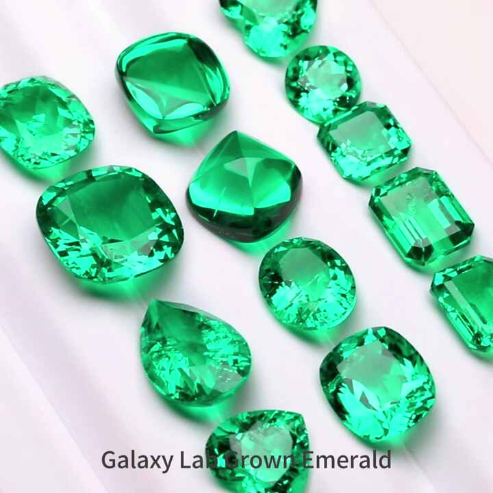 Wholesale Columbia Green Lab Grown Emerald Loose Gemstones Hydrothermal  Created Emerald Stone Price Per Carat for Jewelry