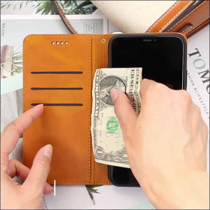 Custodia Portafoglio In Pelle PU Con Flip Per Xiaomi Redmi Note 10 5G / Poco M3 Pro - Marrone, Chiusura Magnetica, Supporto, Slot Per Carte
