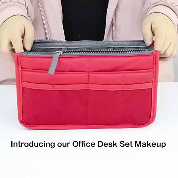 Office Desk Set Makeup Organizer for Women Convenient Eco-friendly