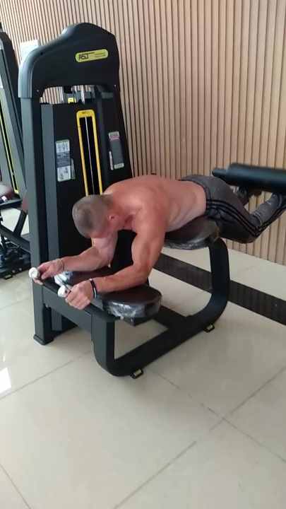 Prone Leg Curl Machine Total Gym Setup for Leg Strength